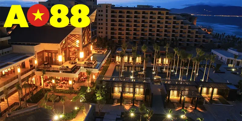 Không gian sảnh casino sang trọng, thiết kế chuẩn quốc tế